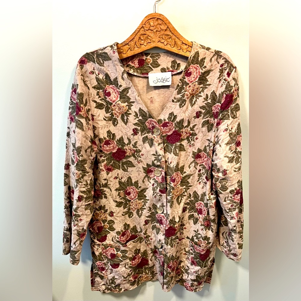 Vintage Jessie linen blazer 🌹